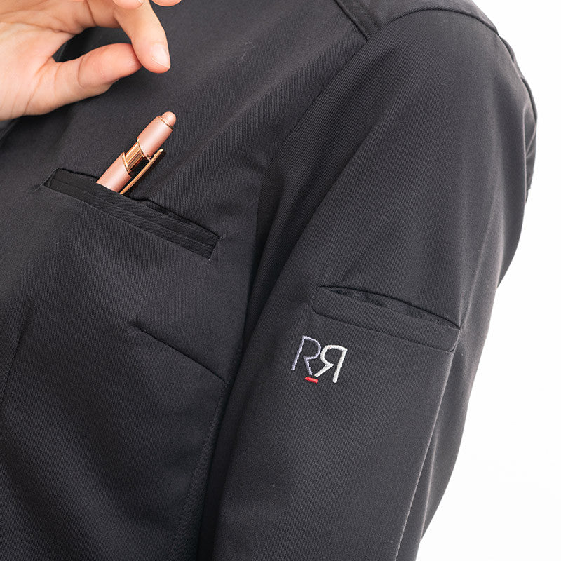 Veste de Cuisine Femme Manches Longues Elbax Noir - ROBUR - Image 5