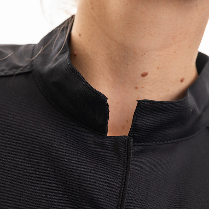 Veste de Cuisine Femme Manches Longues Elbax Noir - ROBUR - Image 6