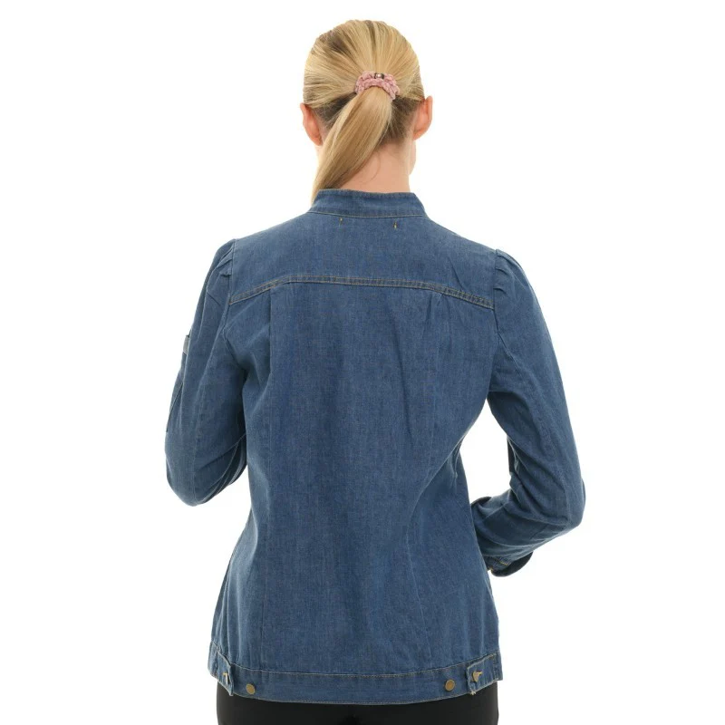 Veste de Cuisine Femme Manches Longues Holly Denim Délavé - ROBUR - Image 3
