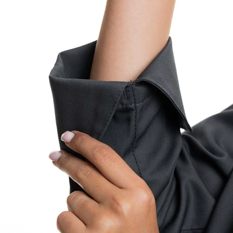 Veste de Cuisine Femme Manches Longues UNERA Anthracite - ROBUR - Image 8