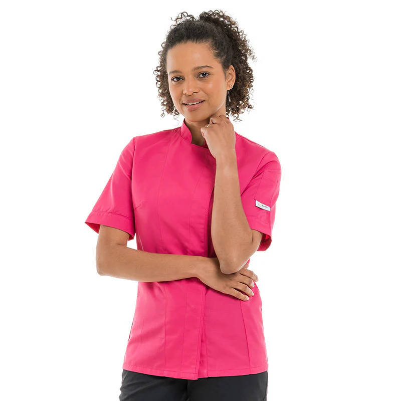 Veste de Cuisine Femme Rose Lady - MANELLI - Image 4