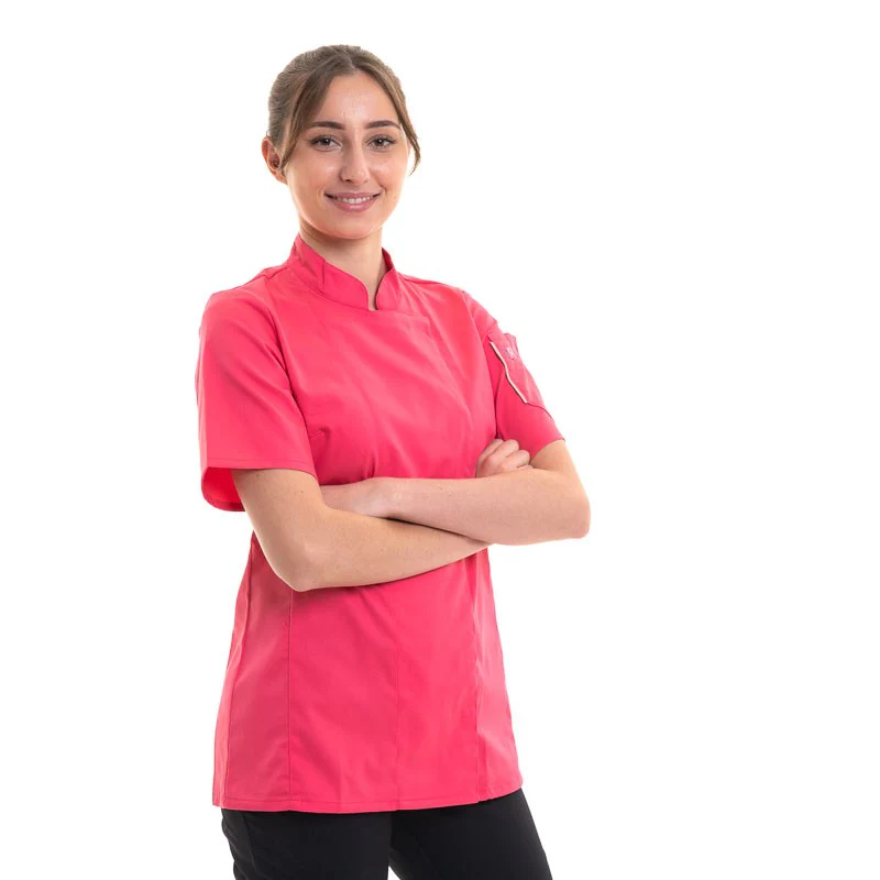 Veste de Cuisine Femme Unera Rose - ROBUR - Image 3