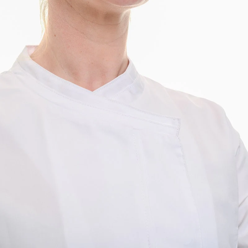 Veste de Cuisine Femme Saffron à Manches Longues Blanche - LAFONT CUISINE - Image 4