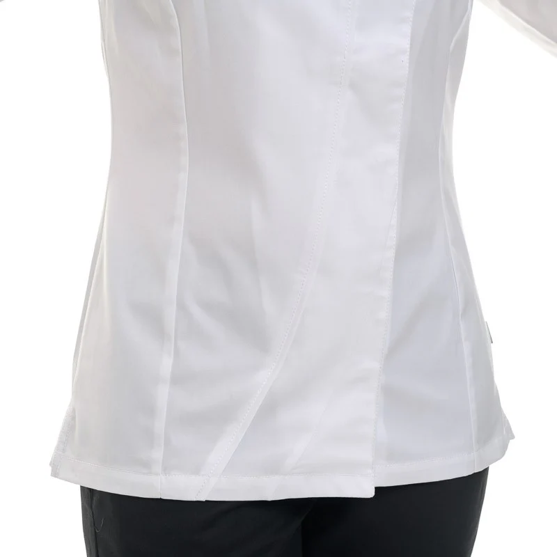 Veste de Cuisine Femme Saffron à Manches Longues Blanche - LAFONT CUISINE - Image 5