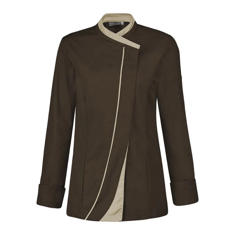 Veste de Cuisine Femme Saffron Manches Longues Beige - LAFONT CUISINE - Image 17