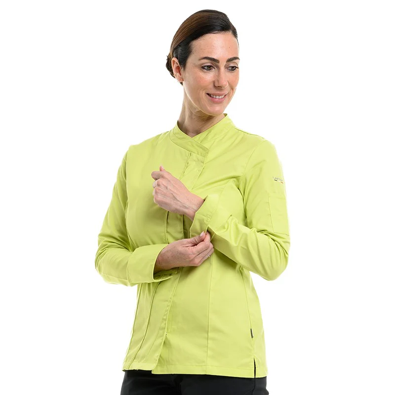 Veste de Cuisine Femme Saffron Manches Longues Fuschia - LAFONT CUISINE - Image 10
