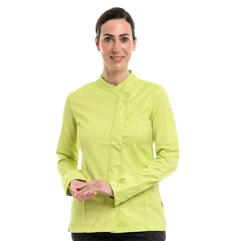 Veste de Cuisine Femme Saffron Manches Longues Marron - LAFONT CUISINE - Image 8