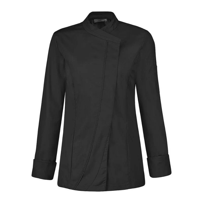 Veste de Cuisine Femme Saffron Manches Longues Noir - LAFONT CUISINE