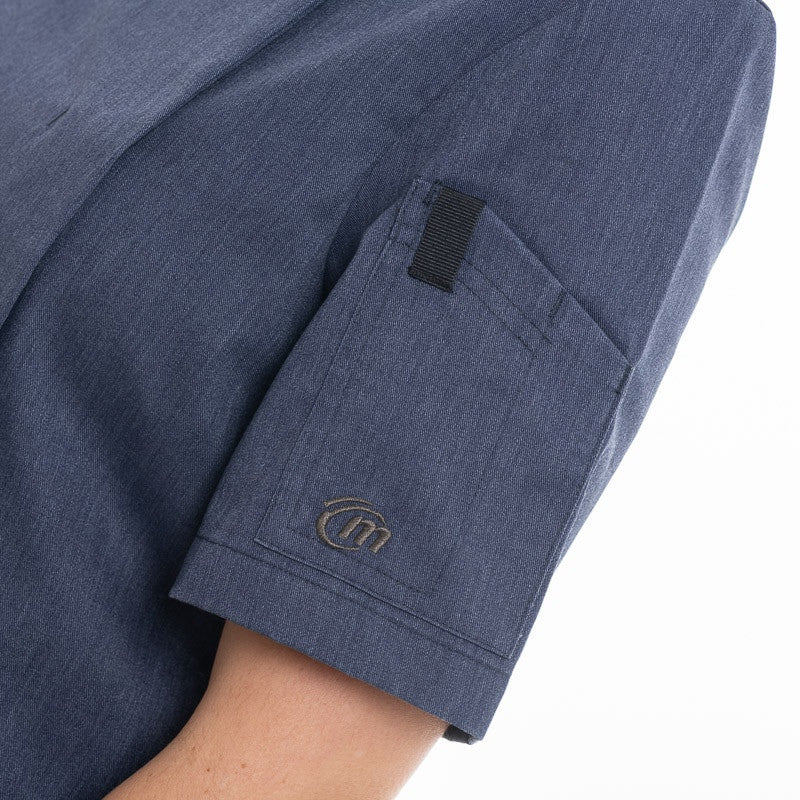 Veste de Cuisine Femme Manches Courtes Denim Shade - MOLINEL - Image 6