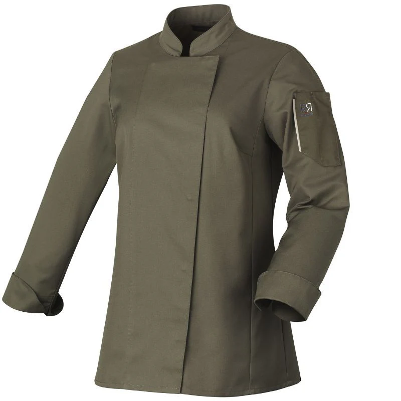 Veste de Cuisine Femme Manches Longues UNERA Kaki - ROBUR