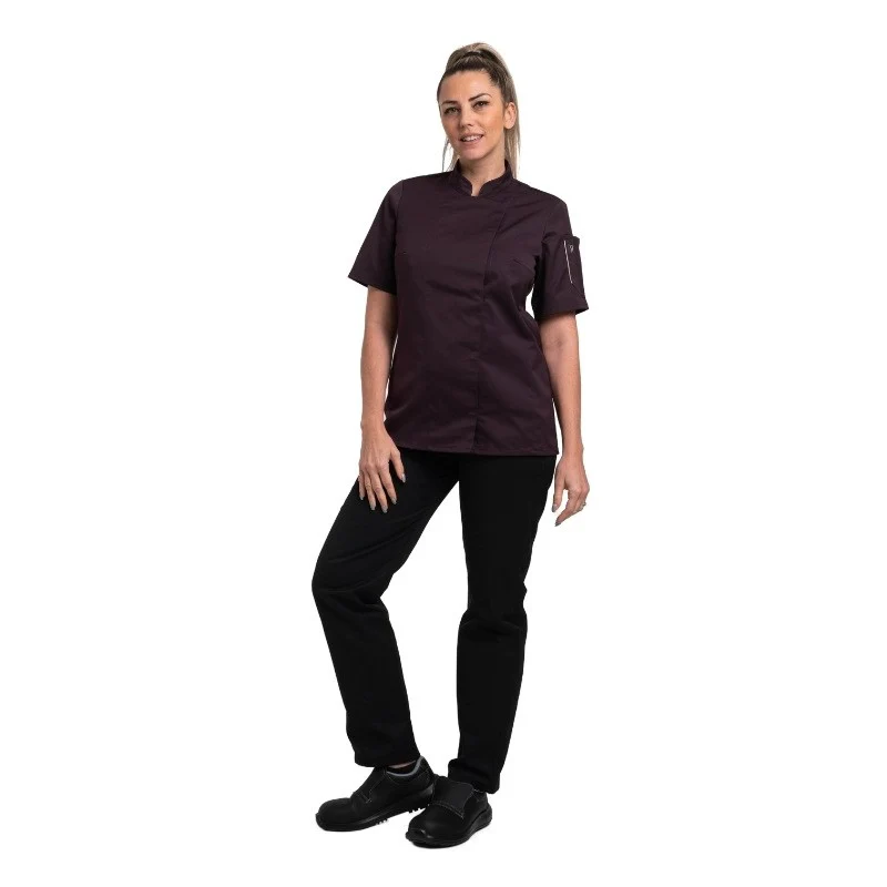 Veste de Cuisine Femme Unera Prune - ROBUR - Image 2