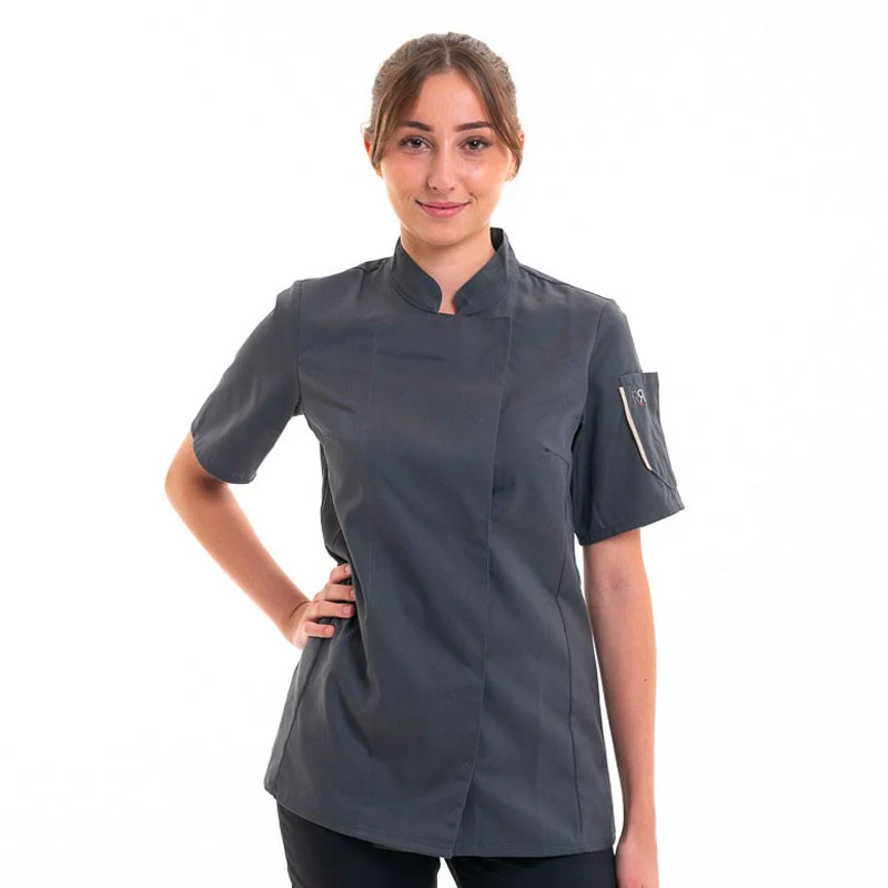 Veste de Cuisine Femme Unera Anthracite - ROBUR