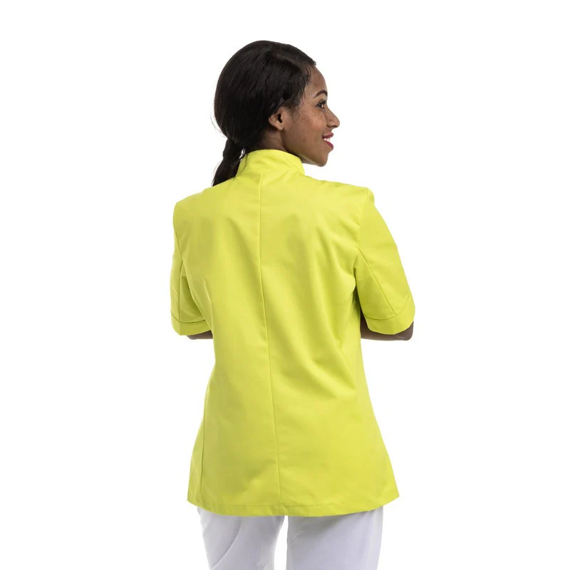 Veste de Cuisine Femme Vert Anis - MANELLI - Image 4