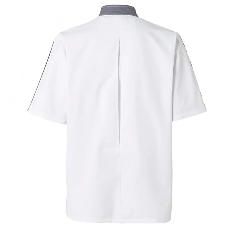 Veste de Cuisine Homme GC Score Blanche Liseré Noir - MOLINEL - Image 6