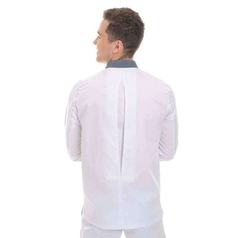 Veste de Cuisine Homme Blanche Liseré Noir GC Score - MOLINEL - Image 4