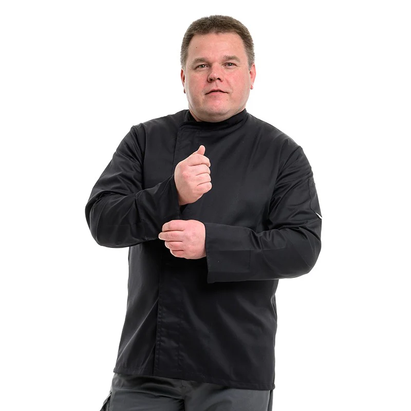 Veste de Cuisine Grande Taille Noire - MANELLI - Image 10