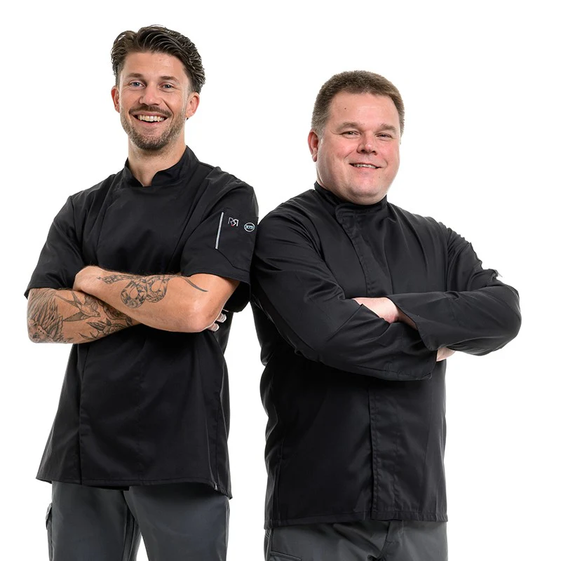 Veste de Cuisine Grande Taille Noire - MANELLI - Image 11