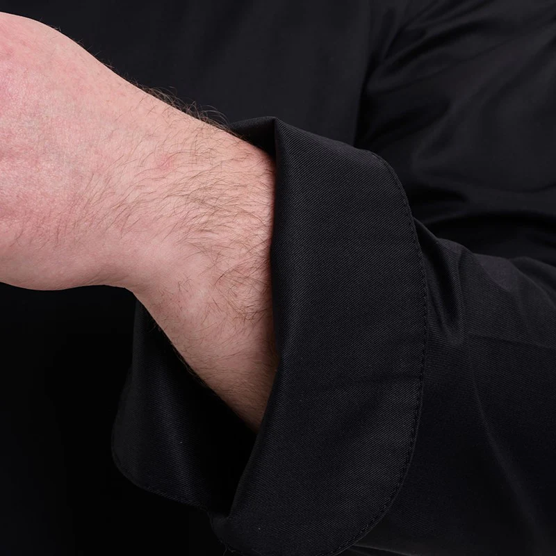 Veste de Cuisine Grande Taille Noire - MANELLI - Image 8