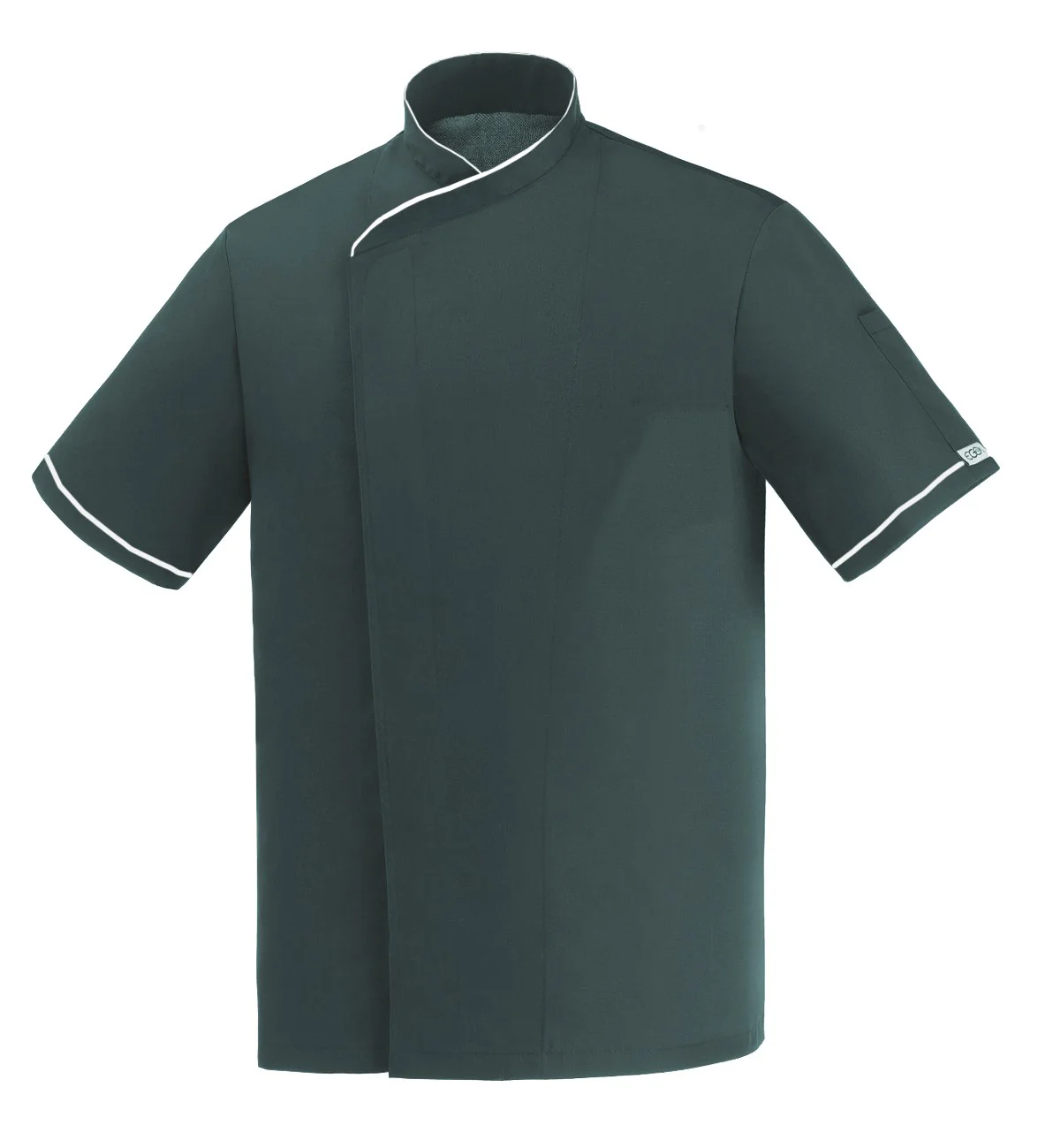 Veste de Cuisine Grande Taille Grise Sandro - MANELLI - Image 4