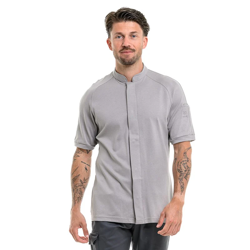 Veste de Cuisine Grise Homme Gari - ROBUR