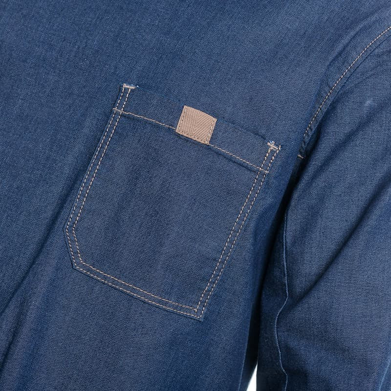 Veste de Cuisine Homme Broca Manches Longues Bleu Jean - LAFONT CUISINE - Image 10