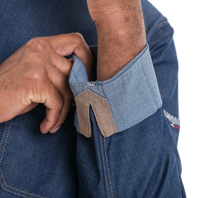 Veste de Cuisine Homme Broca Manches Longues Bleu Jean - LAFONT CUISINE - Image 14