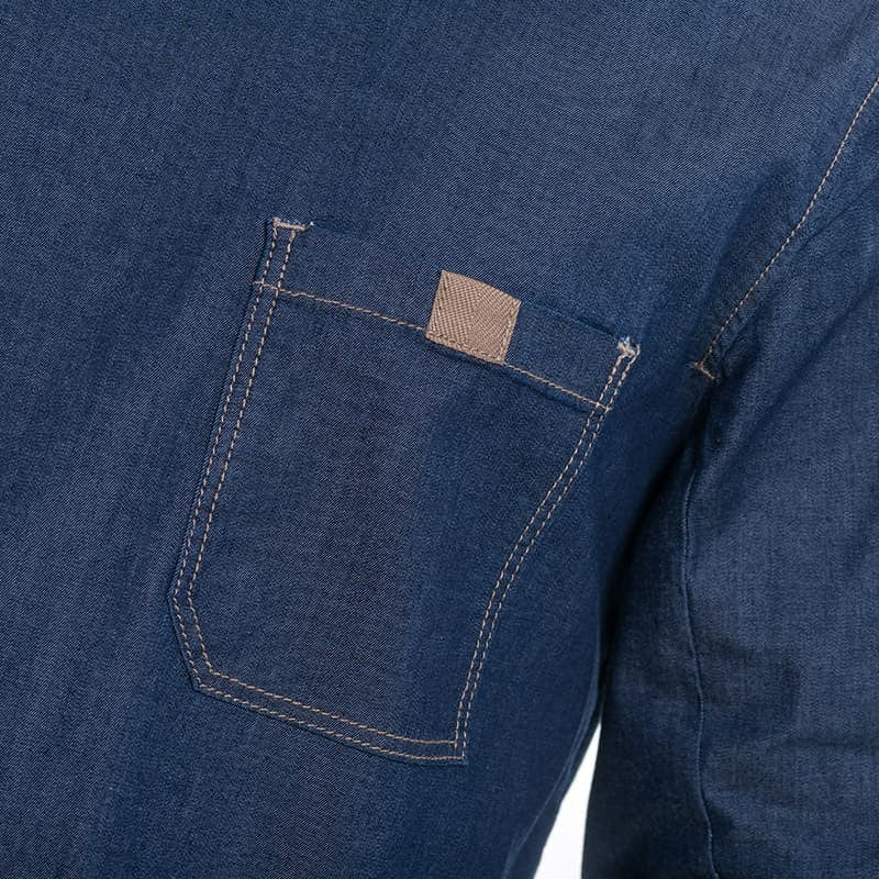 Veste de Cuisine Homme Broca Manches Longues Bleu Jean - LAFONT CUISINE - Image 15
