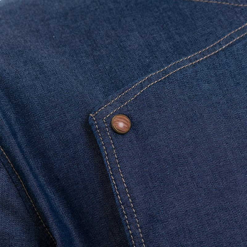 Veste de Cuisine Homme Broca Manches Longues Bleu Jean - LAFONT CUISINE - Image 17