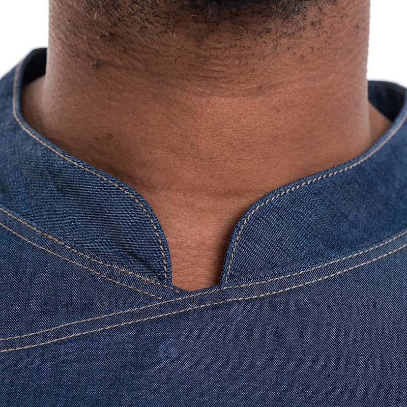 Veste de Cuisine Homme Broca Manches Longues Bleu Jean - LAFONT CUISINE - Image 18