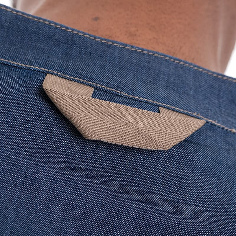 Veste de Cuisine Homme Broca Manches Longues Bleu Jean - LAFONT CUISINE - Image 20