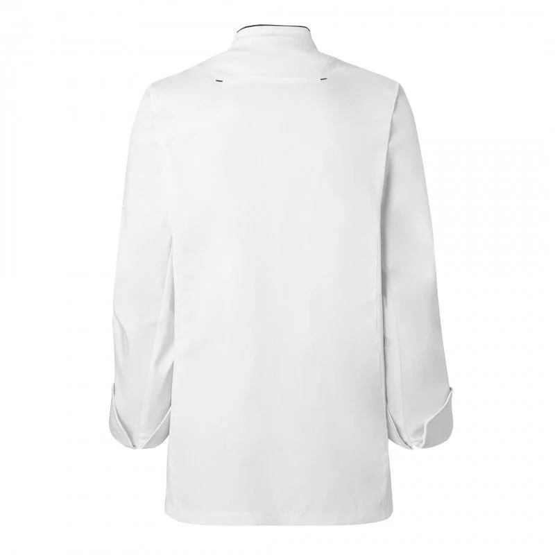 Veste de Cuisine Homme Manches Longues Blanc et Noir Crush - MOLINEL - Image 7