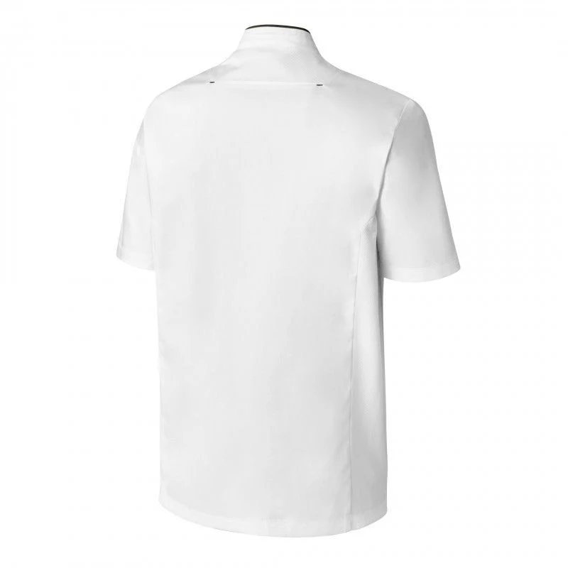 Veste de Cuisine Homme Manches Courtes Blanc et Noir Crush - MOLINEL - Image 6