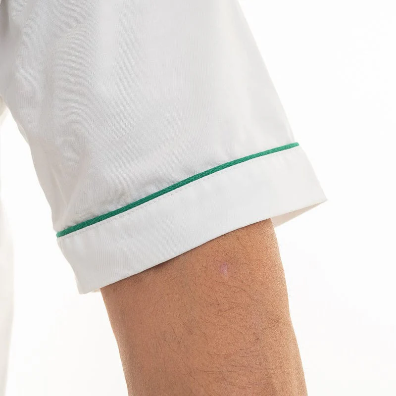 Veste de Cuisine Homme Florence Manches Courtes Blanc - MANELLI - Image 4