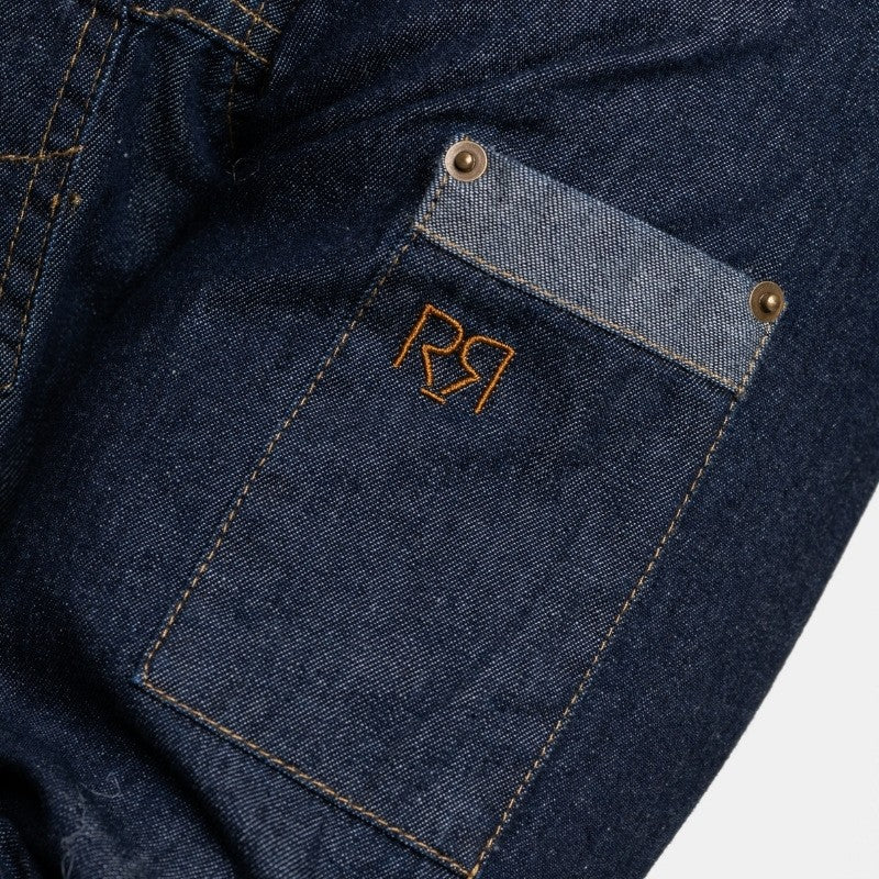 Veste de Cuisine Homme Manches Longues Harper Denim Brut - ROBUR - Image 5