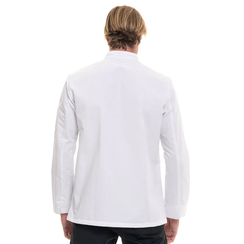 Veste de Cuisine Homme Manches Longues ASPIN Blanc - ROBUR - Image 4