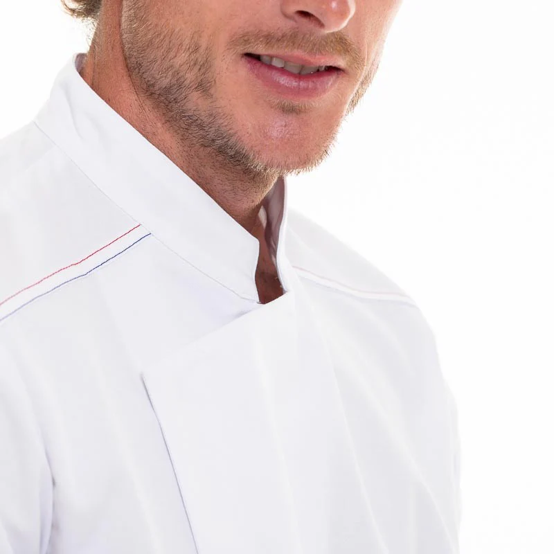 Veste de Cuisine Homme Manches Longues ASPIN Blanc - ROBUR - Image 7
