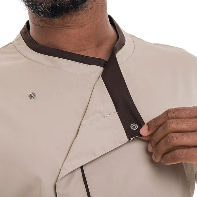 Veste de Cuisine Homme Mint Manches Longues Beige - LAFONT CUISINE - Image 16