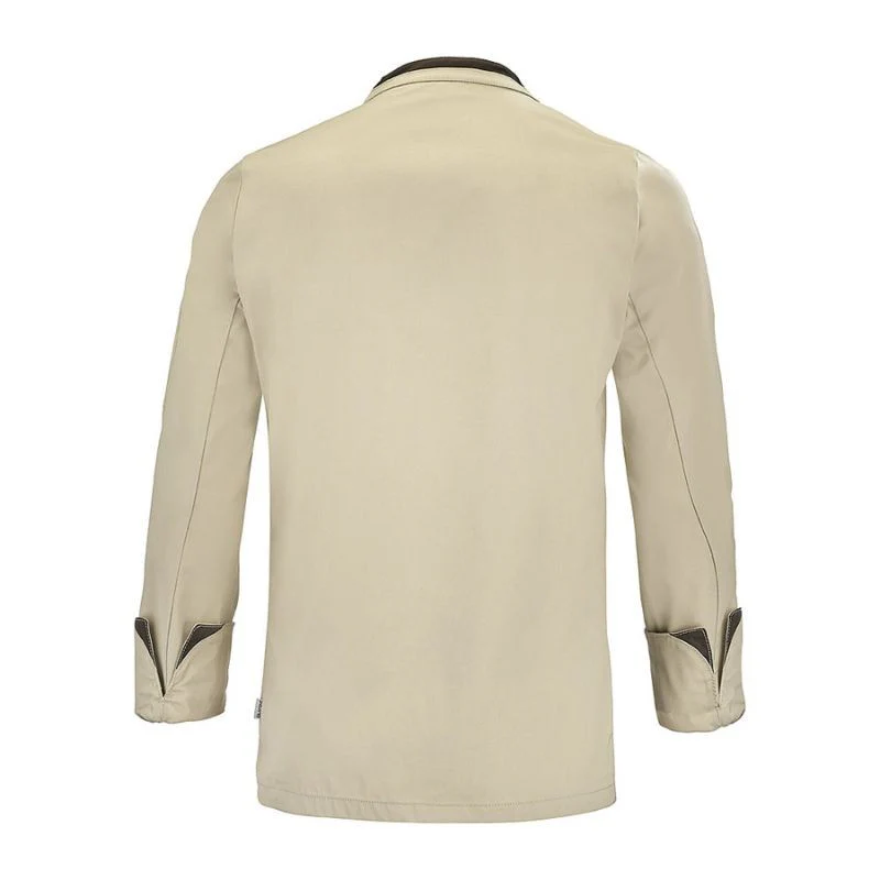 Veste de Cuisine Homme Mint Manches Longues Beige - LAFONT CUISINE - Image 6