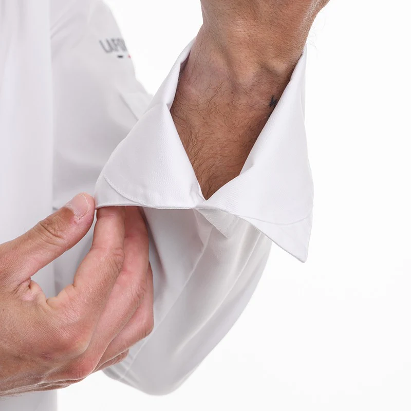 Veste de Cuisine Homme Mint Manches Longues Blanc - LAFONT CUISINE - Image 8