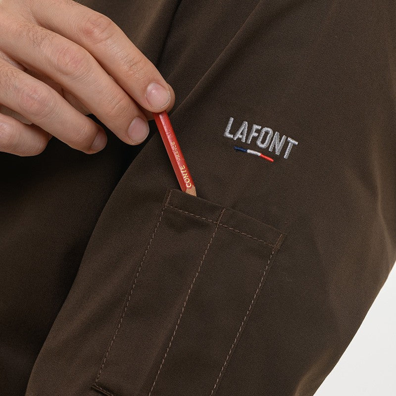 Veste de Cuisine Homme Mint Manches Longues Marron - LAFONT CUISINE - Image 6