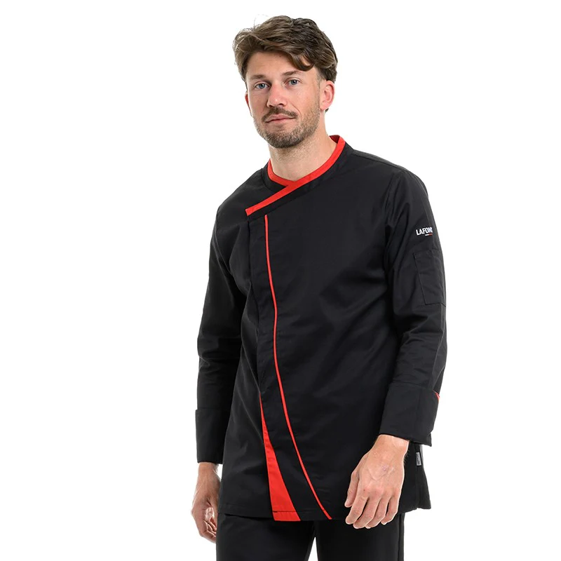 Veste de Cuisine Homme Mint Manches Longues Noir - LAFONT CUISINE - Image 3
