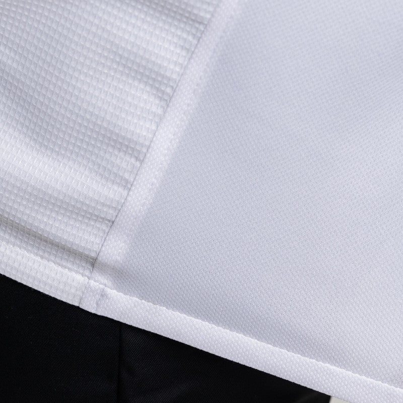 Veste de Cuisine Homme Gaufrée Paris Manches Longues Blanche - MANELLI - Image 4
