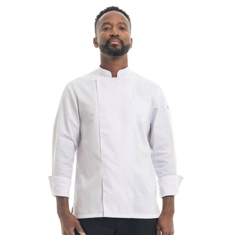 Veste de Cuisine Homme Savoie Blanche Made in France - MANELLI - Image 4