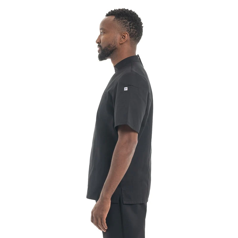 Veste de Cuisine Homme Savoie Noir Made in France - MANELLI - Image 5