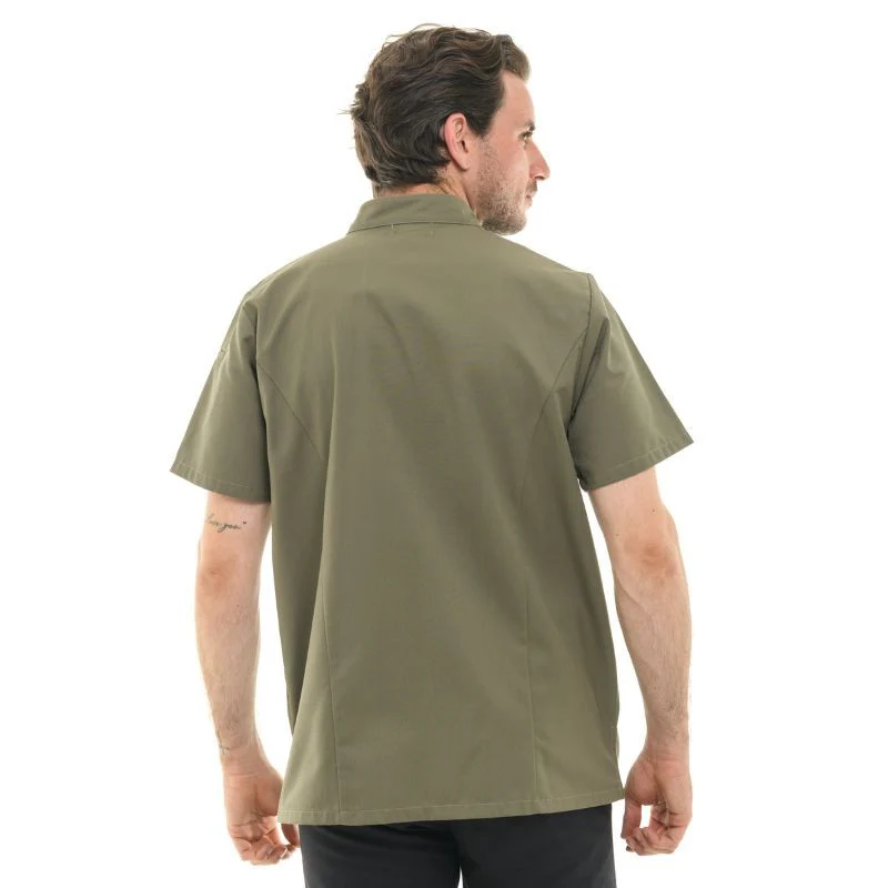 Veste de Cuisine Homme Texas Manches Courtes Kaki - MANELLI - Image 3