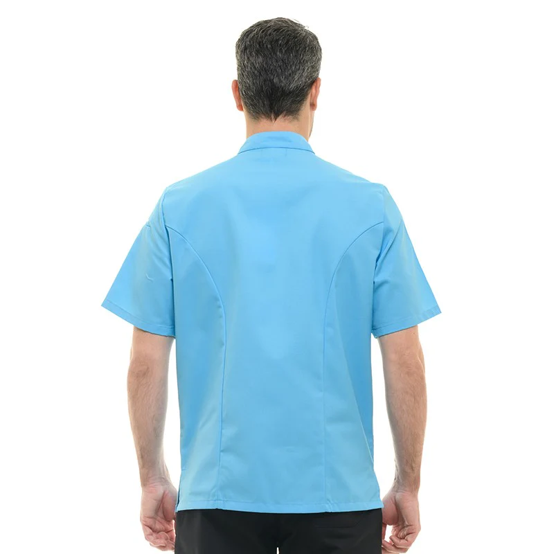 Veste de Cuisine Homme Texas Manches Courtes Marine - MANELLI - Image 10
