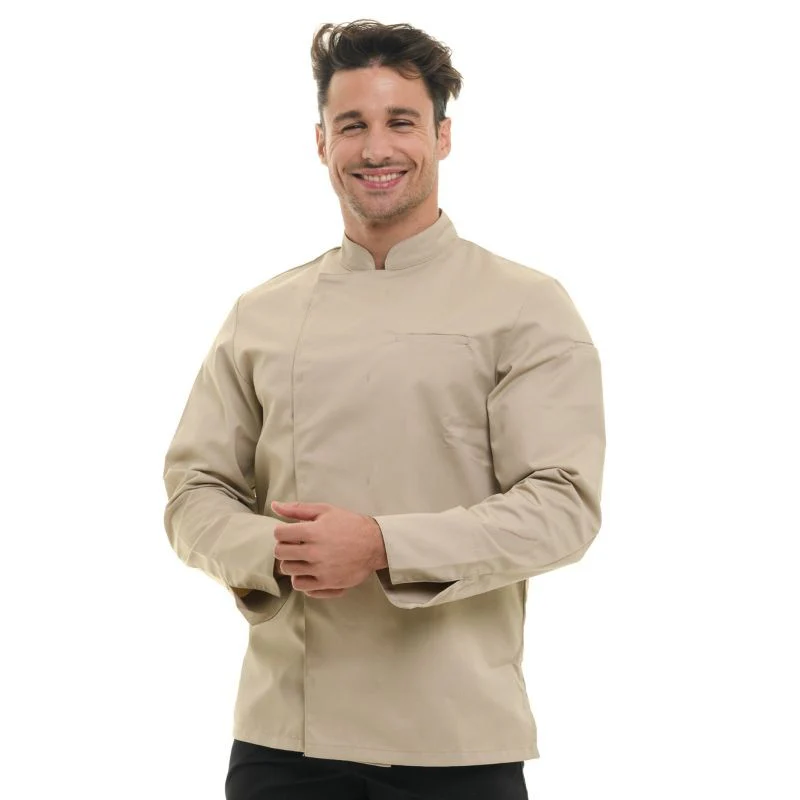 Veste de Cuisine Homme Texas Manches Longues Gris - MANELLI - Image 10