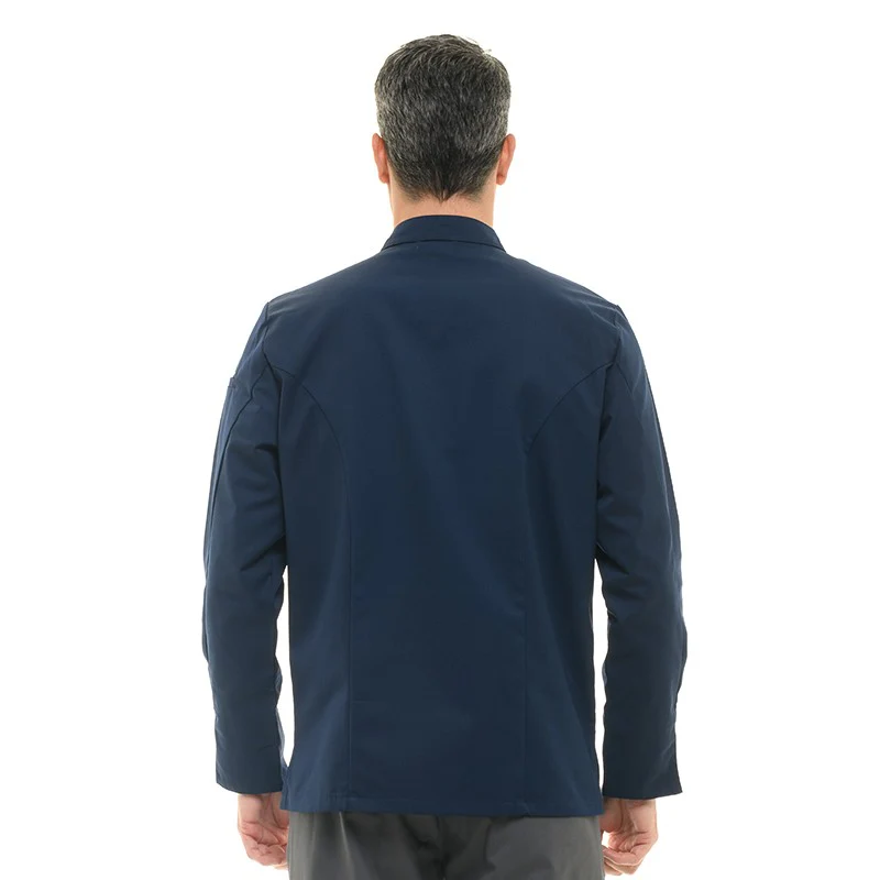 Veste de Cuisine Homme Texas Manches Longues Marine - MANELLI - Image 3