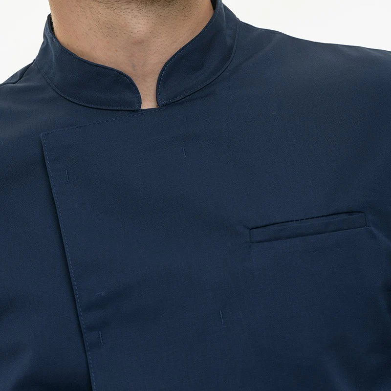 Veste de Cuisine Homme Texas Manches Longues Marine - MANELLI - Image 6