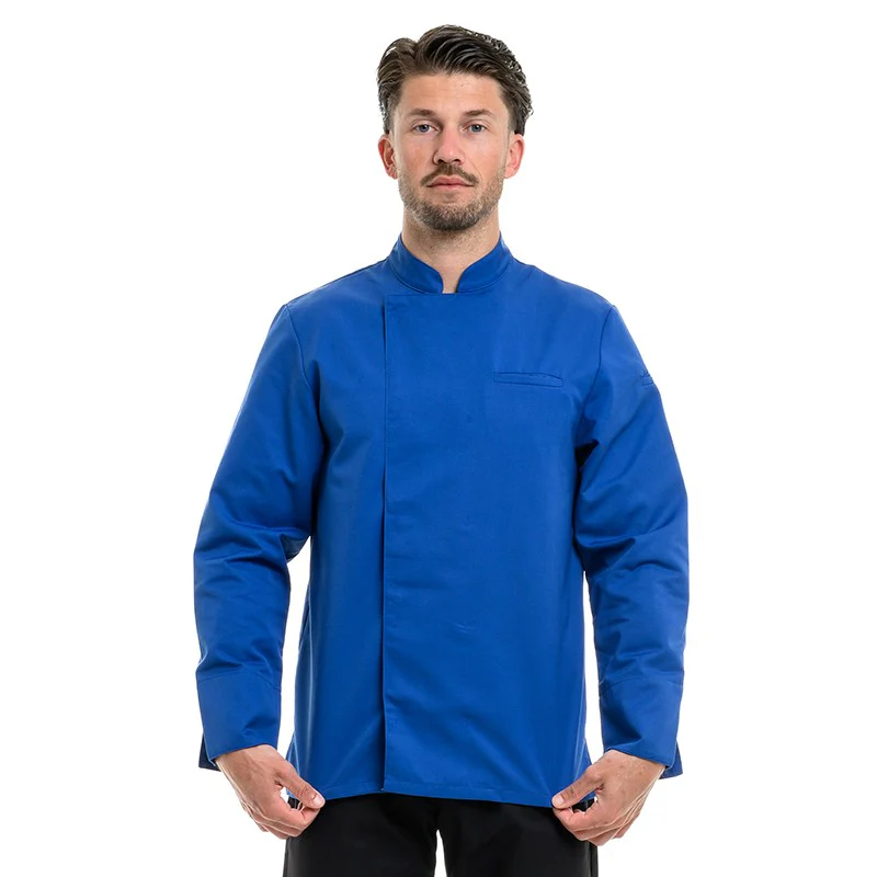 Veste de Cuisine Homme Texas Manches Longues Marine - MANELLI - Image 8